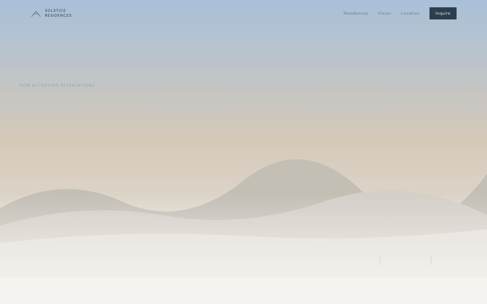 Solstice Residences design concept